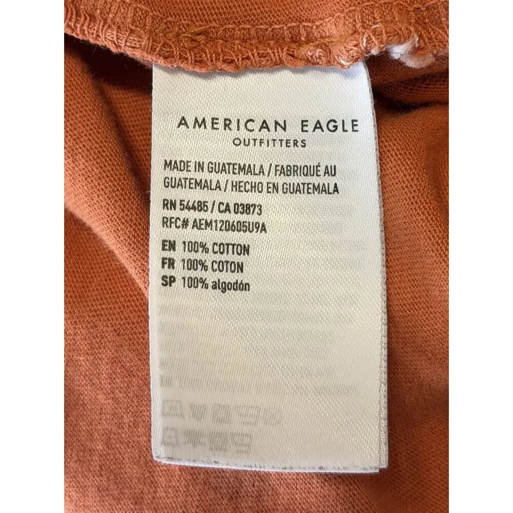 American Eagle Womens Orange Disney Graphic T Shirt Small Comfort Relaxed Casual - Picture 7 of 8